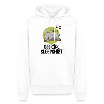 Drôle de dicton photo humour drôle idée idée cadeau - Sweat à capuche Premium bio Homme - blanc - Devant - Nico (187cm)