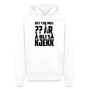 Il m'a fallu XX ans pour devenir aussi beau - Sweat à capuche Premium bio Homme - blanc - Devant - Nico (187cm)