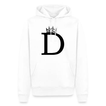 krone D - Männer Premium Bio Hoodie - Weiß - Vorne - Nico (187cm)