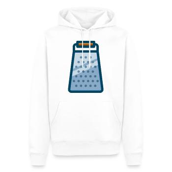cheese grater kaese reibe veggie - Männer Premium Bio Hoodie - Weiß - Vorne - Nico (187cm)