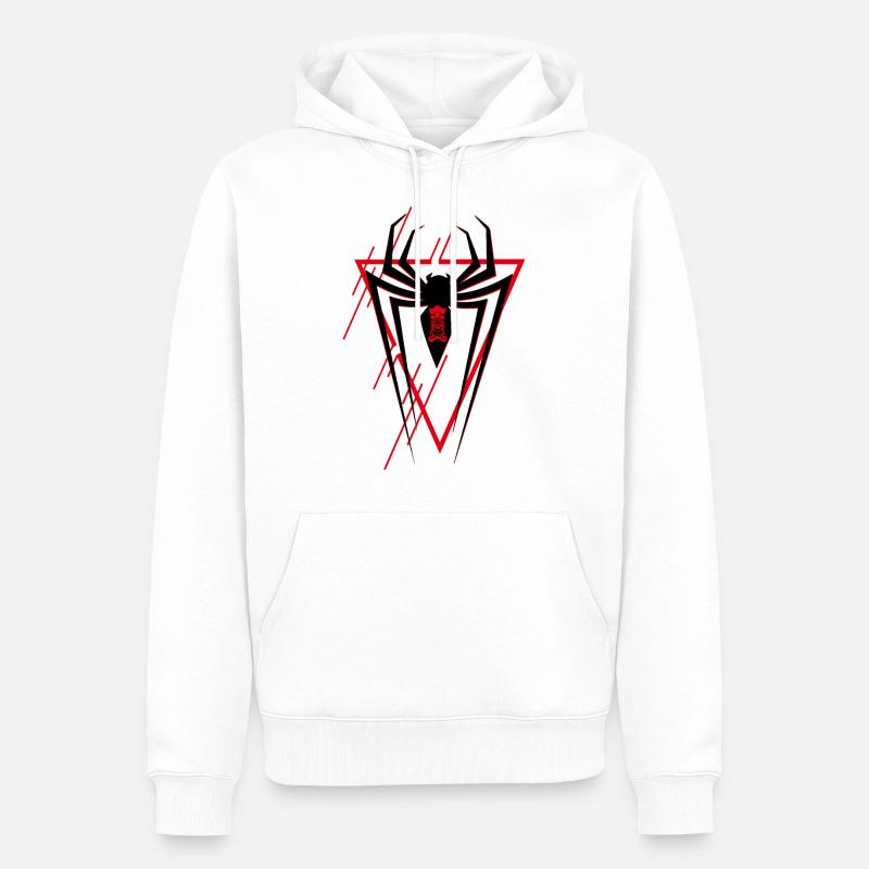 Spinne - Männer Premium Bio Hoodie - Weiß