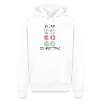 Donut - Männer Premium Bio Hoodie - Weiß - Vorne - Nico (187cm)