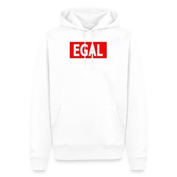 EGAL - Männer Premium Bio Hoodie - Weiß - Vorne - Nico (187cm)