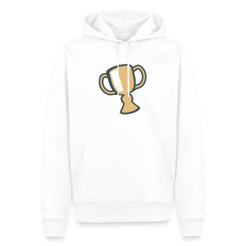 Coupe d'Or - Sweat à capuche Premium bio Homme - blanc - Devant - Nico (187cm)