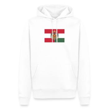 Drapeau de l'Autriche-Hongrie - Sweat à capuche Premium bio Homme - blanc - Devant - Nico (187cm)