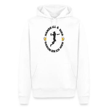 Torwart Handball Handballspieler Verein Alkohol - Männer Premium Bio Hoodie - Weiß - Vorne - Nico (187cm)