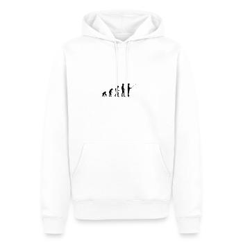 Evolution Angler Angeln Fischen Hobby Sport - Männer Premium Bio Hoodie - Weiß - Vorne - Nico (187cm)