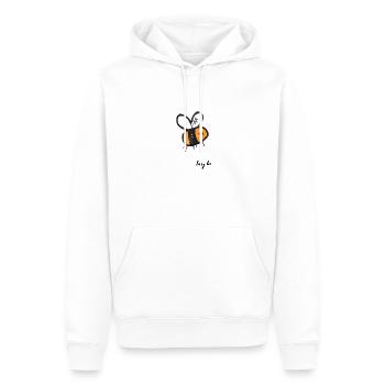 Busy bee - Men’s Premium Organic Hoodie - white - Front - Nico (187cm)