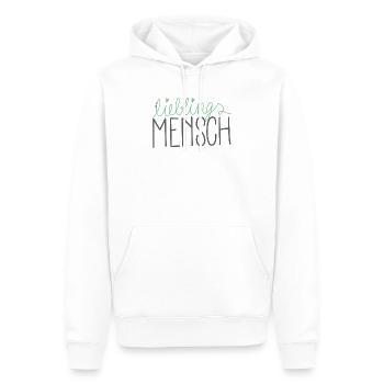 Personne préférée - Sweat à capuche Premium bio Homme - blanc - Devant - Nico (187cm)