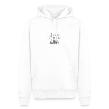 Architekt | Architektur | Geschenke für Architekten | - Männer Premium Bio Hoodie - Weiß - Vorne - Nico (187cm)