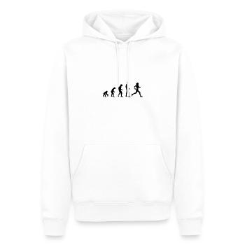 Evolution Jogging Coureuse - Sweat à capuche Premium bio Homme - blanc - Devant - Nico (187cm)