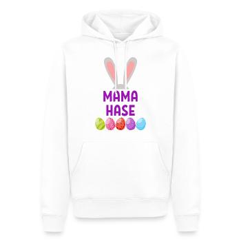 Lapin de maman Pâques printemps cadeau lapin de Pâques - Sweat à capuche Premium bio Homme - blanc - Devant - Nico (187cm)