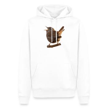 Zaunkönig - Männer Premium Bio Hoodie - Weiß - Vorne - Nico (187cm)