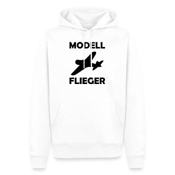 Modellflieger Flugzeug - Männer Premium Bio Hoodie - Weiß - Vorne - Nico (187cm)