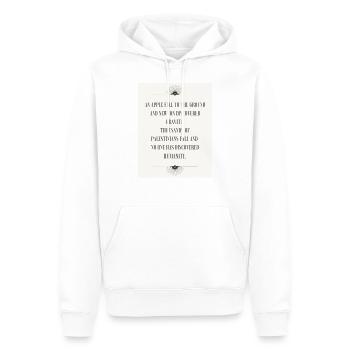 Palestine La palestine sort no était la guerre cadeau - Sweat à capuche Premium bio Homme - blanc - Devant - Nico (187cm)