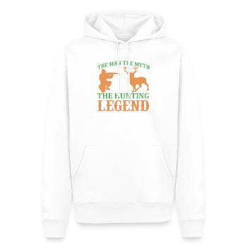 Motif de chasseur de mythes sur les vêtements - Sweat à capuche Premium bio Homme - blanc - Devant - Nico (187cm)
