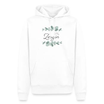 Trauzeugin Eukalyptus - Männer Premium Bio Hoodie - Weiß - Vorne - Nico (187cm)