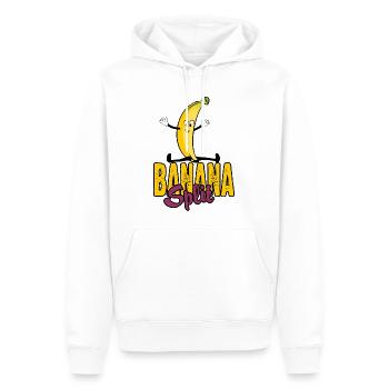 Banana split - Men’s Premium Organic Hoodie - white - Front - Nico (187cm)
