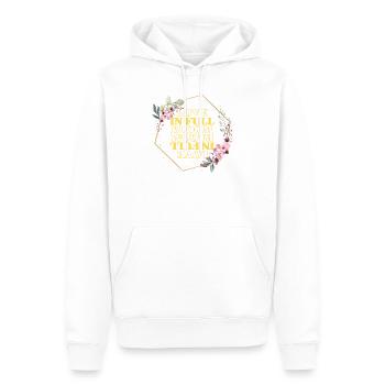 Love in Full Bloom Floral Frame - Men’s Premium Organic Hoodie - white - Front - Nico (187cm)