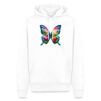 Schmetterlingsblumen Tulpen Tulpe Holland - Männer Premium Bio Hoodie - Weiß - Vorne - Nico (187cm)