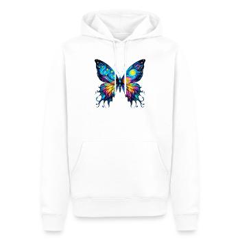 Van Gogh Schmetterling - Männer Premium Bio Hoodie - Weiß - Vorne - Nico (187cm)