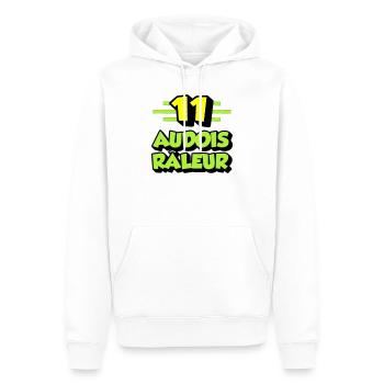 Beschwerdender Audois - Männer Premium Bio Hoodie - Weiß - Vorne - Nico (187cm)