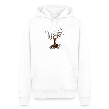 Arbre - Sweat à capuche Premium bio Homme - blanc - Devant - Nico (187cm)