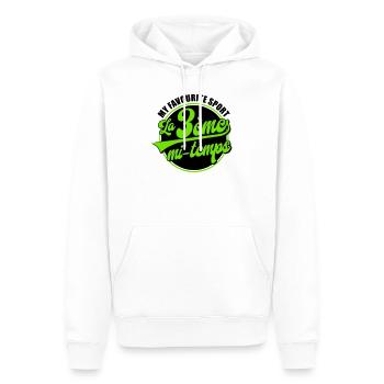 Die 3. Hälfte - Männer Premium Bio Hoodie - Weiß - Vorne - Nico (187cm)