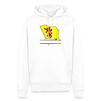 Drapeau de la Hollande-Méridionale - Sweat à capuche Premium bio Homme - blanc - Devant - Nico (187cm)