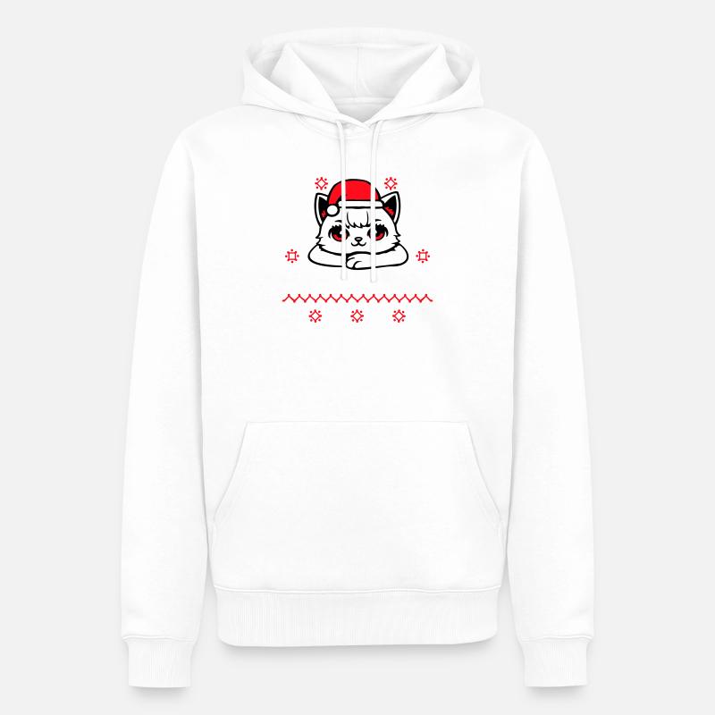 Le Noël préféré du Père Noël - Sweat à capuche Premium bio Homme - blanc