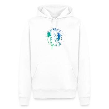 Compact motocross design for motocross - Men’s Premium Organic Hoodie - white - Front - Nico (187cm)