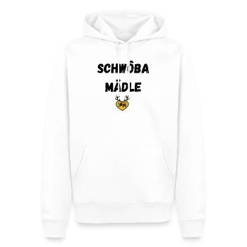 Schwoba Mädle Swabian - Sweat à capuche Premium bio Homme - blanc - Devant - Nico (187cm)