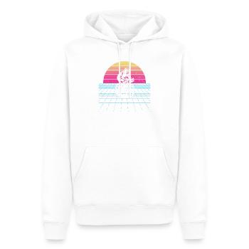 Motif vélo de route qui fonctionne immédiatement - Sweat à capuche Premium bio Homme - blanc - Devant - Nico (187cm)