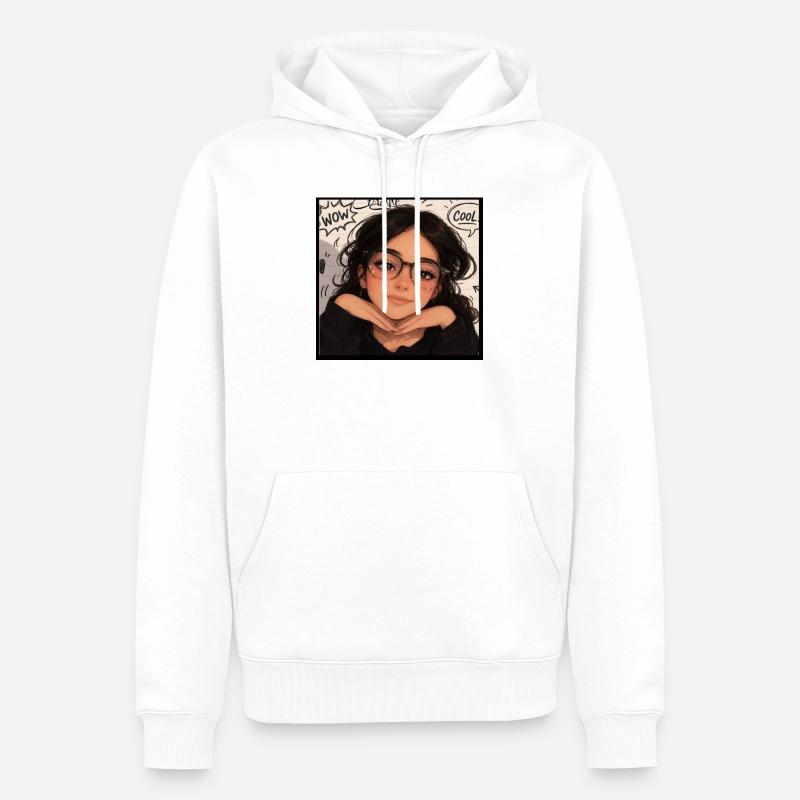 Susan - Männer Premium Bio Hoodie - Weiß