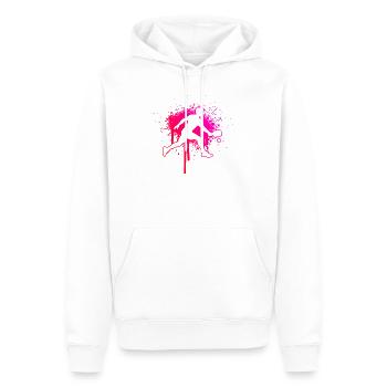 Idée cadeau pour un tournoi de pickleball pour l’anniversaire - Sweat à capuche Premium bio Homme - blanc - Devant - Nico (187cm)