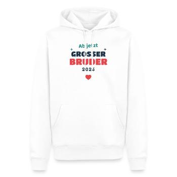 Einschulung 2026 Bruder - Schulkind Geschenk Schul - Männer Premium Bio Hoodie - Weiß - Vorne - Nico (187cm)
