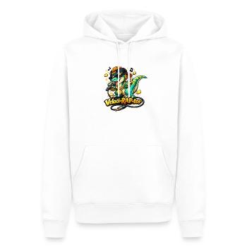 Veloci Rap Gate - Men’s Premium Organic Hoodie - white - Front - Nico (187cm)