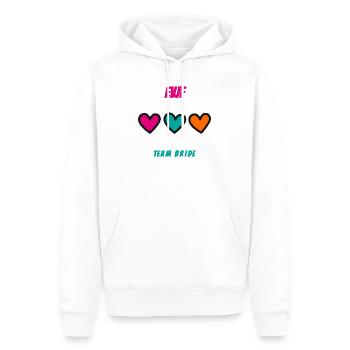 EVJF. MARIEE. TEAM. TEAM MARIEE. FUTURE MARIEE - Sweat à capuche Premium bio Homme - blanc - Devant - Nico (187cm)