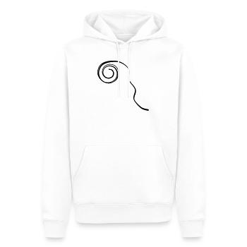 Luftschlange handgezeichnet - Männer Premium Bio Hoodie - Weiß - Vorne - Nico (187cm)