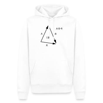 Algebra Mathe - Männer Premium Bio Hoodie - Weiß - Vorne - Nico (187cm)