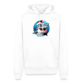 Haie Weihnachten - Männer Premium Bio Hoodie - Weiß - Vorne - Nico (187cm)