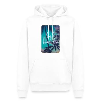 i love the beach life - Männer Premium Bio Hoodie - Weiß - Vorne - Nico (187cm)
