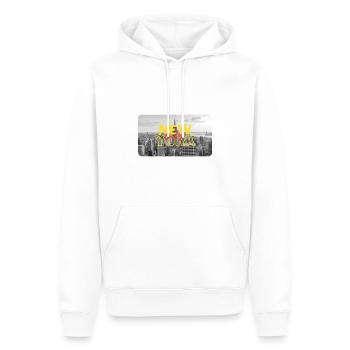 New York City - Männer Premium Bio Hoodie - Weiß - Vorne - Nico (187cm)