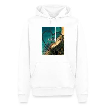 Bali 22 - Männer Premium Bio Hoodie - Weiß - Vorne - Nico (187cm)