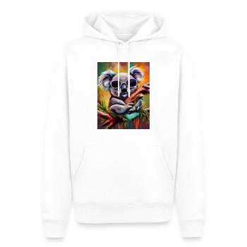 Sonnenbrille - Männer Premium Bio Hoodie - Weiß - Vorne - Nico (187cm)