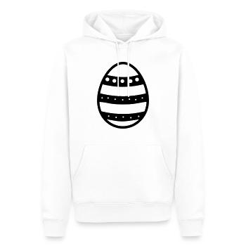 Osterei - Männer Premium Bio Hoodie - Weiß - Vorne - Nico (187cm)
