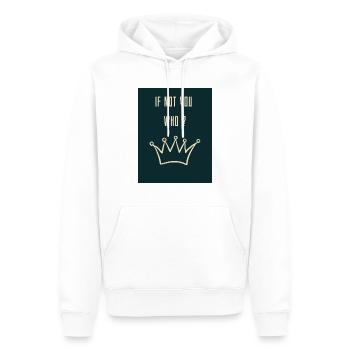 If Not you WHO 20240710 164159 0000 - Männer Premium Bio Hoodie - Weiß - Vorne - Nico (187cm)