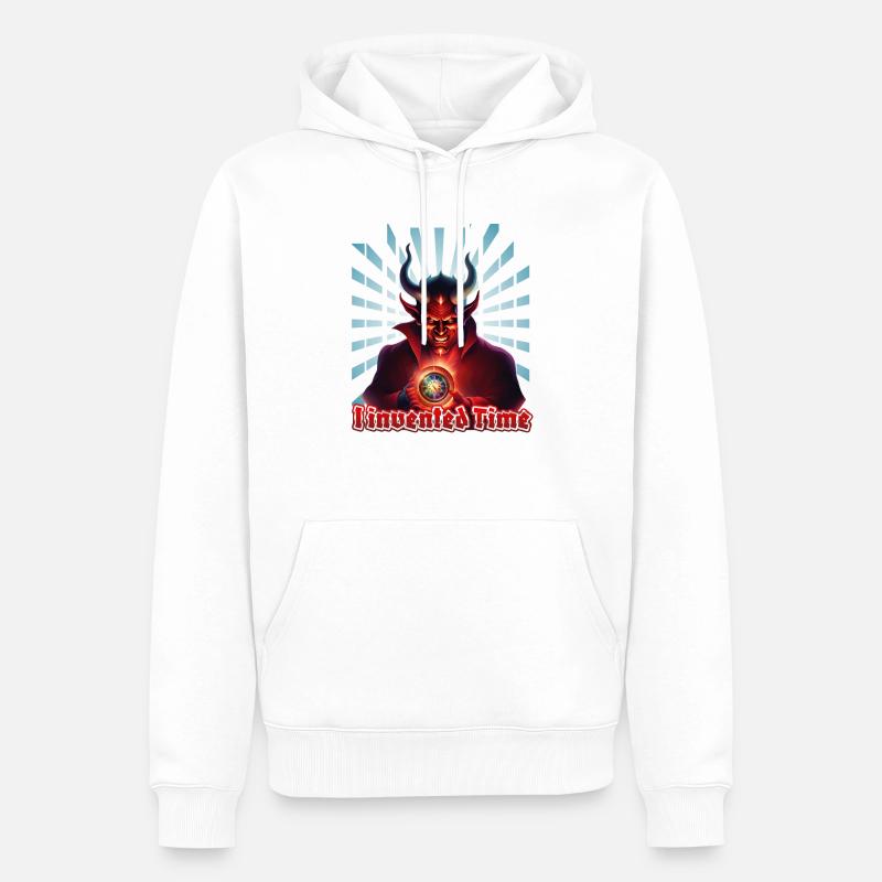 J’ai inventé le Temps - Sweat à capuche Premium bio Homme - blanc