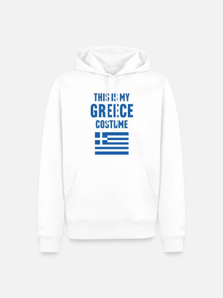 This my Greece costume - Men’s Premium Organic Hoodie - white