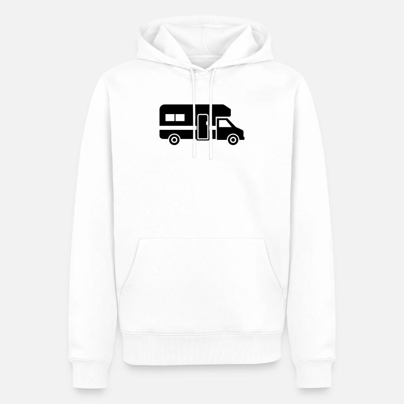 Wohnmobil - Männer Premium Bio Hoodie - Weiß